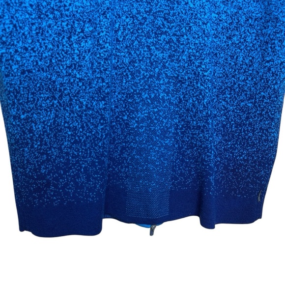 Icebreaker ZoneKnit Merino Wool Vest Men’s XL Deep Geo Blue Navy Insulated - Picture 14 of 15